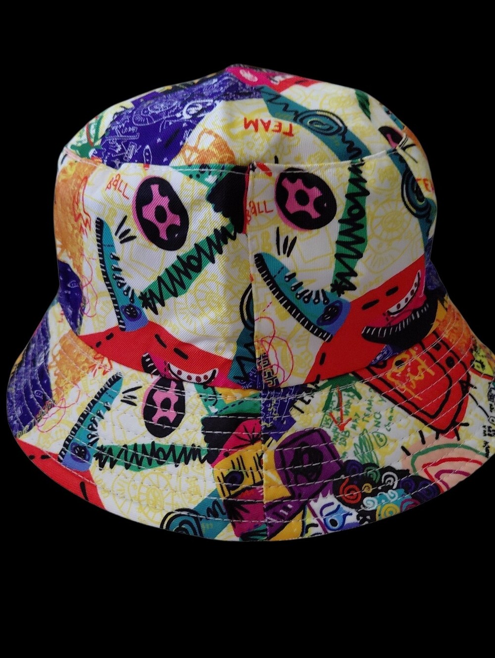 Abstract Print Unisex Bucket Hat 22"/23" - Picture 6 of 6